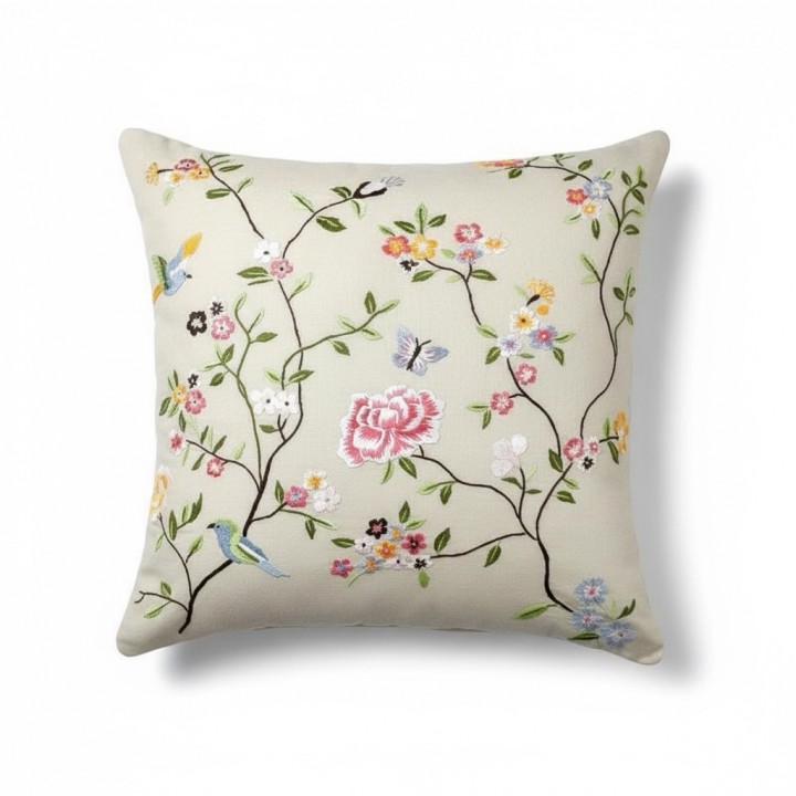 Cushion cover-Peach blossom embroidery-TMD0405033